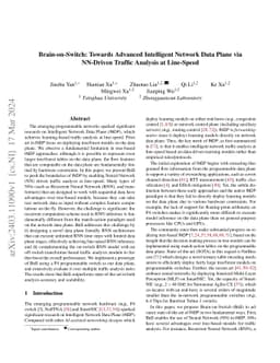 Brain-on-Switch: Towards Advanced Intelligent Network Data Plane via
  NN-Driven Traffic Analysis at Line-Speed