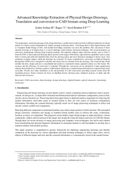Advanced Knowledge Extraction of Physical Design Drawings, Translation
  and conversion to CAD formats using Deep Learning