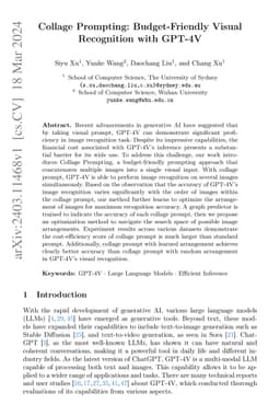 CollagePrompt: A Benchmark for Budget-Friendly Visual Recognition with GPT-4V