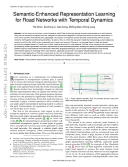 Semantic-Enhanced Representation Learning for Road Networks with
  Temporal Dynamics