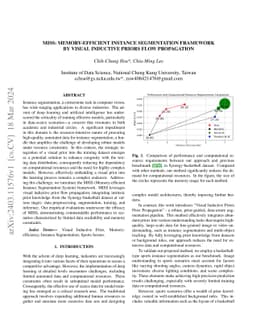 MISS: Memory-efficient Instance Segmentation Framework By Visual
  Inductive Priors Flow Propagation