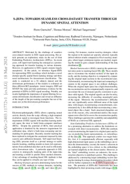 S-JEPA: towards seamless cross-dataset transfer through dynamic spatial
  attention