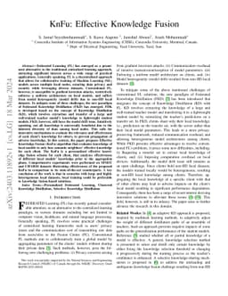KnFu: Effective Knowledge Fusion