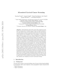 AI-Assisted Cervical Cancer Screening