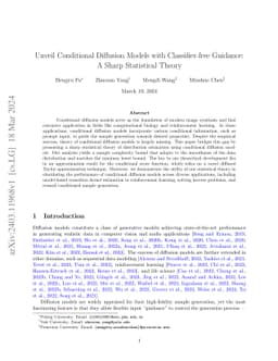 Unveil Conditional Diffusion Models with Classifier-free Guidance: A
  Sharp Statistical Theory