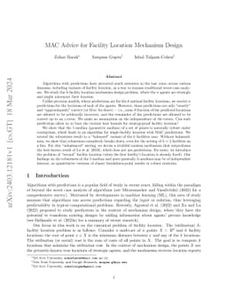 MAC Advice for Facility Location Mechanism Design