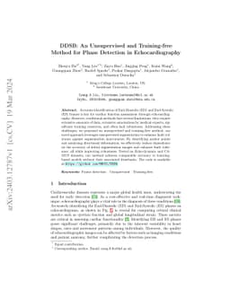 DDSB: An Unsupervised and Training-free Method for Phase Detection in
  Echocardiography
