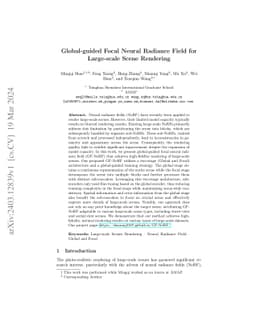 Global-guided Focal Neural Radiance Field for Large-scale Scene
  Rendering