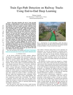 Train Ego-Path Detection on Railway Tracks Using End-to-End Deep
  Learning