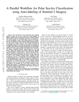 A Parallel Workflow for Polar Sea-Ice Classification using Auto-labeling
  of Sentinel-2 Imagery
