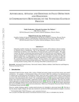 Adversarial Attacks and Defenses in Fault Detection and Diagnosis: A
  Comprehensive Benchmark on the Tennessee Eastman Process