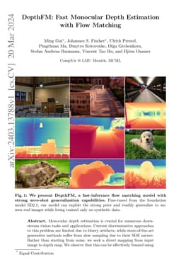 DepthFM: Fast Monocular Depth Estimation with Flow Matching