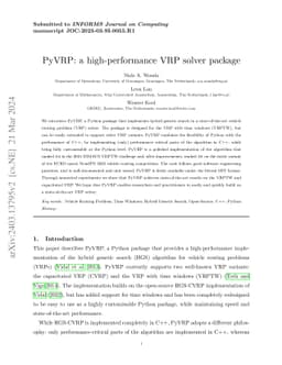 PyVRP: a high-performance VRP solver package