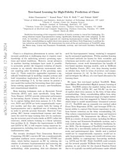 Tree-based Learning for High-Fidelity Prediction of Chaos