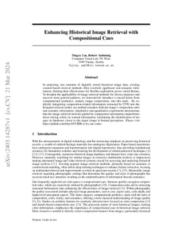 Enhancing Historical Image Retrieval with Compositional Cues
