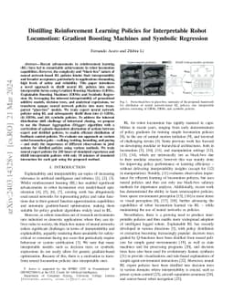 Distilling Reinforcement Learning Policies for Interpretable Robot
  Locomotion: Gradient Boosting Machines and Symbolic Regression