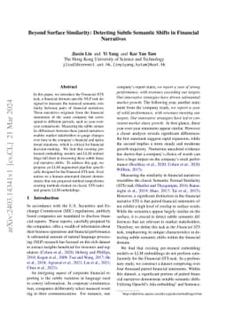 Beyond Surface Similarity: Detecting Subtle Semantic Shifts in Financial
  Narratives