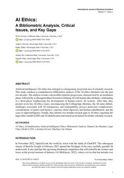 AI Ethics: A Bibliometric Analysis, Critical Issues, and Key Gaps