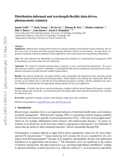 Distribution-informed and wavelength-flexible data-driven photoacoustic
  oximetry