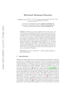 Web-based Melanoma Detection