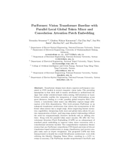 ParFormer: Vision Transformer Baseline with Parallel Local Global Token
  Mixer and Convolution Attention Patch Embedding