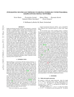 Integrating multiscale topology in digital pathology with pyramidal
  graph convolutional networks
