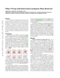 What is Wrong with End-to-End Learning for Phase Retrieval?