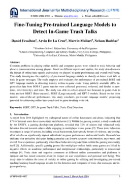 Fine-Tuning Pre-trained Language Models to Detect In-Game Trash Talks