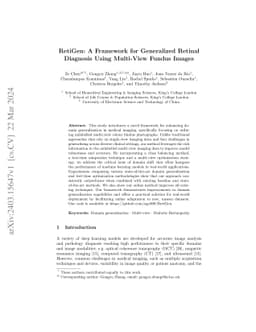RetiGen: A Framework for Generalized Retinal Diagnosis Using Multi-View
  Fundus Images