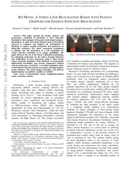 RicMonk: A Three-Link Brachiation Robot with Passive Grippers for
  Energy-Efficient Brachiation