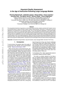 Argument Quality Assessment in the Age of Instruction-Following Large
  Language Models