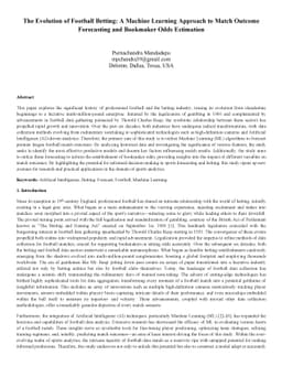 The Evolution of Football Betting- A Machine Learning Approach to Match
  Outcome Forecasting and Bookmaker Odds Estimation