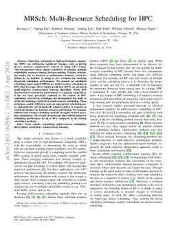 MRSch: Multi-Resource Scheduling for HPC