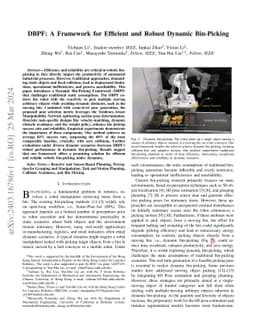 DBPF: A Framework for Efficient and Robust Dynamic Bin-Picking