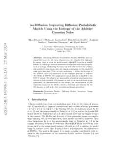 Iso-Diffusion: Improving Diffusion Probabilistic Models Using the
  Isotropy of the Additive Gaussian Noise
