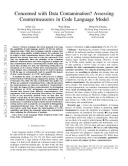 Concerned with Data Contamination? Assessing Countermeasures in Code
  Language Model
