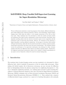 Self-STORM: Deep Unrolled Self-Supervised Learning for Super-Resolution
  Microscopy