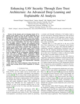 Enhancing UAV Security Through Zero Trust Architecture: An Advanced Deep
  Learning and Explainable AI Analysis