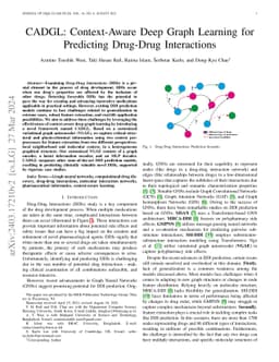 CADGL: Context-Aware Deep Graph Learning for Predicting Drug-Drug
  Interactions