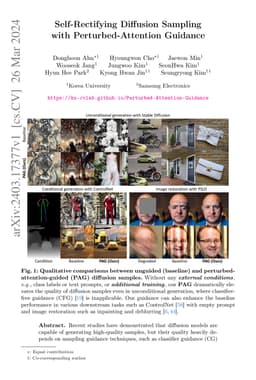 Self-Rectifying Diffusion Sampling with Perturbed-Attention Guidance