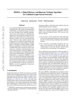 HERTA: A High-Efficiency and Rigorous Training Algorithm for Unfolded
  Graph Neural Networks