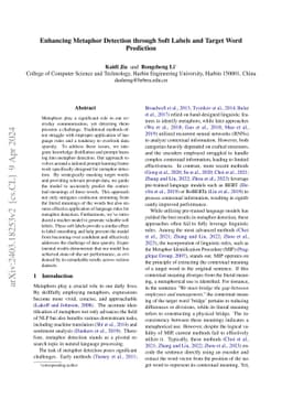 Enhancing Metaphor Detection through Soft Labels and Target Word
  Prediction
