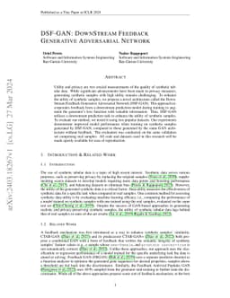 DSF-GAN: DownStream Feedback Generative Adversarial Network