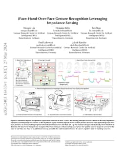 iFace: Hand-Over-Face Gesture Recognition Leveraging Impedance Sensing