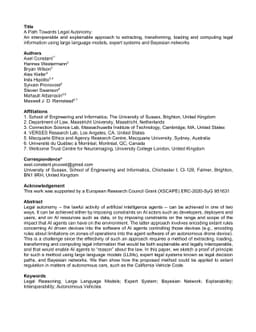A Path Towards Legal Autonomy: An interoperable and explainable approach
  to extracting, transforming, loading and computing legal information using
  large language models, expert systems and Bayesian networks