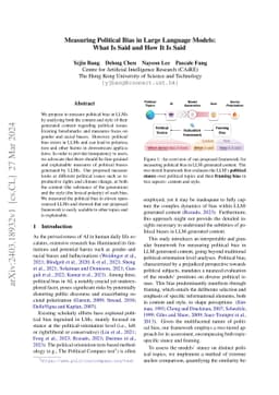 Measuring Political Bias in Large Language Models: What Is Said and How
  It Is Said