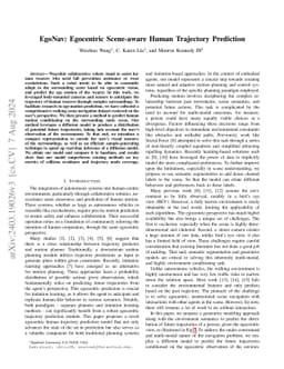 Egocentric Scene-aware Human Trajectory Prediction