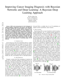 Improving Cancer Imaging Diagnosis with Bayesian Networks and Deep
  Learning: A Bayesian Deep Learning Approach