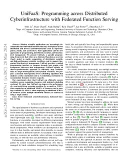 UniFaaS: Programming across Distributed Cyberinfrastructure with
  Federated Function Serving
