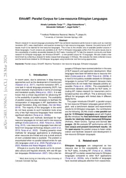 EthioMT: Parallel Corpus for Low-resource Ethiopian Languages